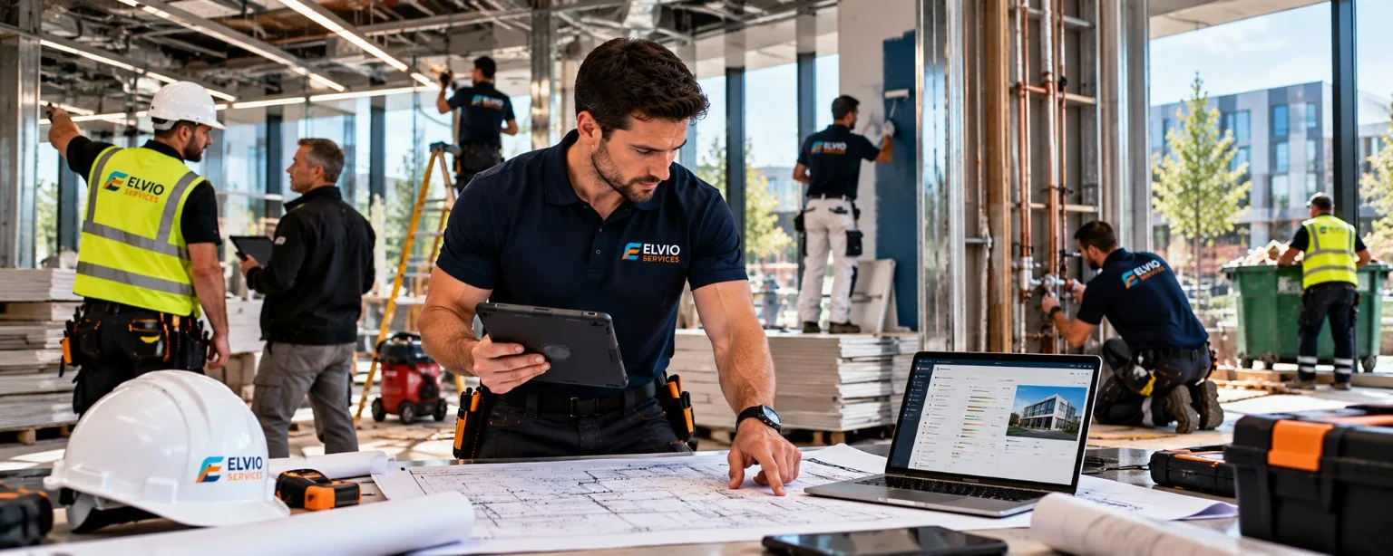 Commercial office refurbishment project being coordinated by Elvio Services