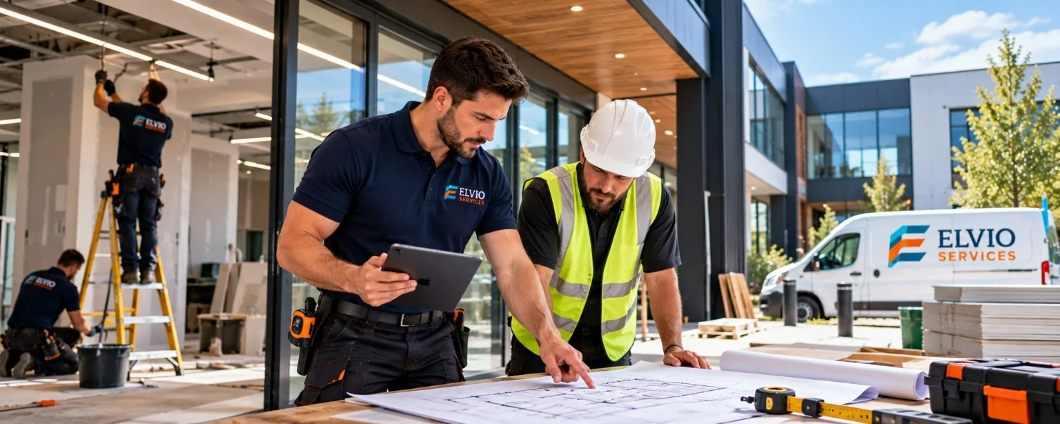 Commercial property refurbishment project managed by Elvio Services
